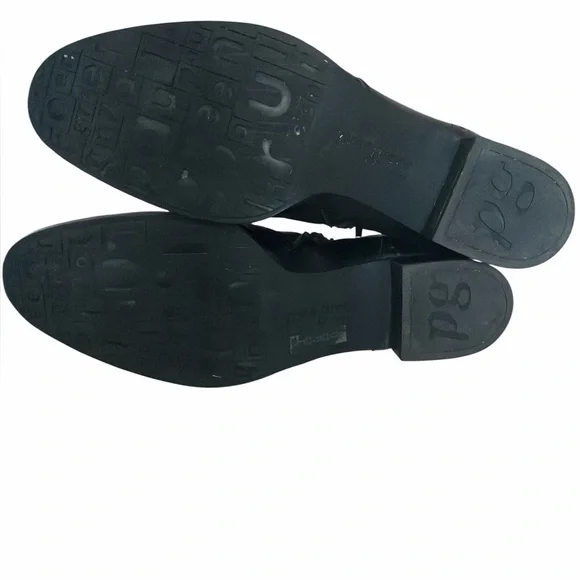 Paul Green Black Leather Ankle Booties - Picture 4 of 5